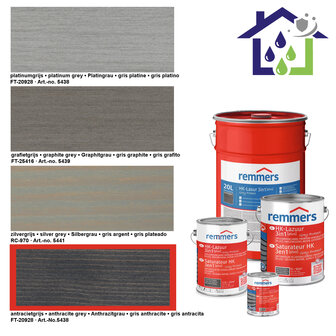 HK Lazuur grey protect antracite grey 5L