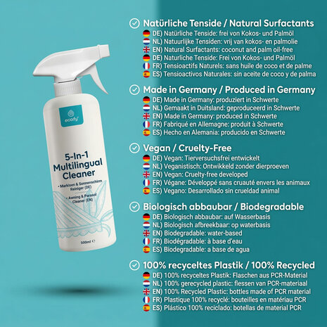 Ecofy zonneschermreiniger 500ml