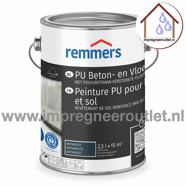 PU beton en vloerverf antraciet
