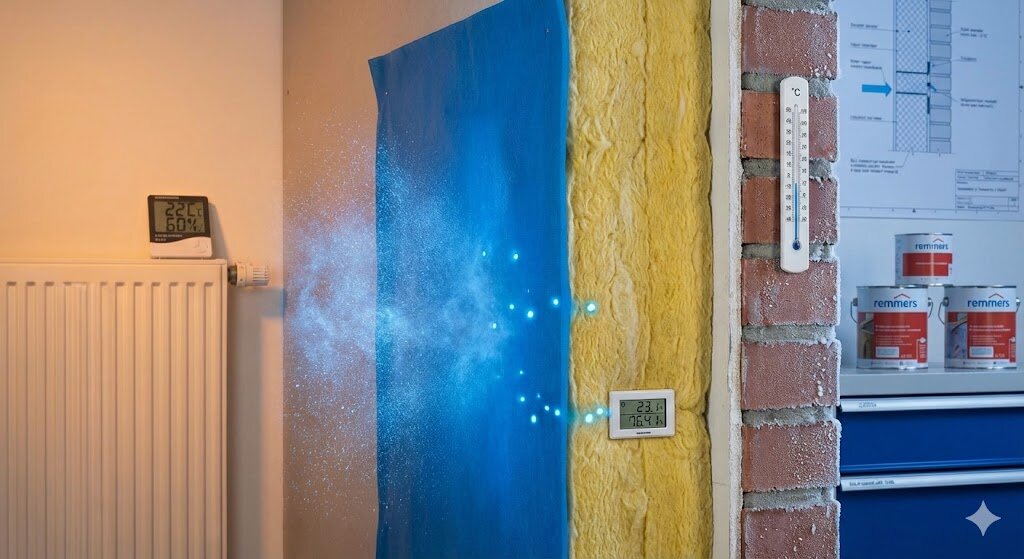 Vapour diffusion in walls: how water vapour really moves through materials